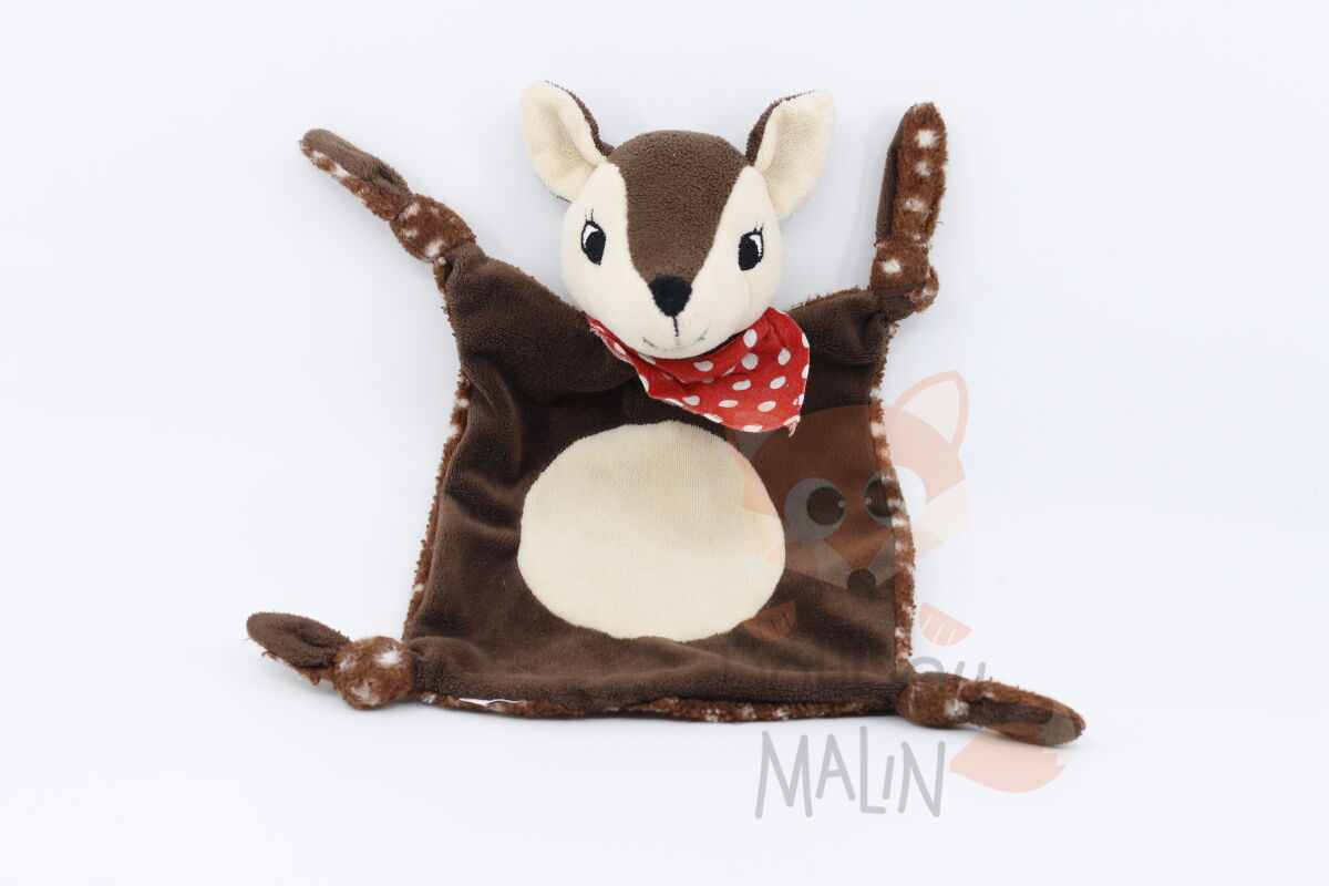  baby comforter deer brown red mushroom bandana  